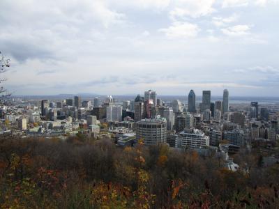 Blick auf Montreal vom "City-Huegelchen" Mont Royal